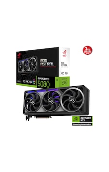 Asus Rog-astral-rtx5080-o16g-gamıng, 16gb, 256bit, Gddr7, 2xhdmı, 3xdp Gamıng Ekran Kartı Asus Rog-astral-rtx5080-o16g-gamıng, 16gb, 256bit, Gddr7, 2xhdmı, 3xdp Gamıng Ekran Kartı