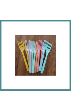 Trendexa Nisa Plastik Lüx Çatal Renkli 6 Lı Mac Çok Renkli Trendexa Nisa Plastik Lüx Çatal Renkli 6 Lı Mac Çok Renkli