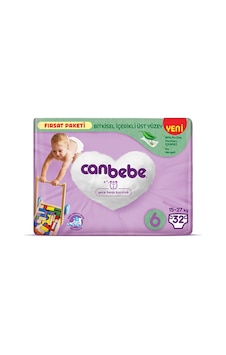 Canbebe Bebek Bezi Fırsat Paketi 6 Beden XL (15-27 Kg) 32 Adet