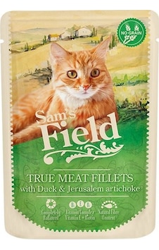Sam's Field Kedi Pouch Ördek Fileto & Yer Elması 85 G Sam's Field Kedi Pouch Ördek Fileto & Yer Elması 85 G