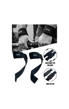 Spor Lifting Straps Deadlift, Crossfit Ve Fitness İçin Çift Kayış Sağ + Sol