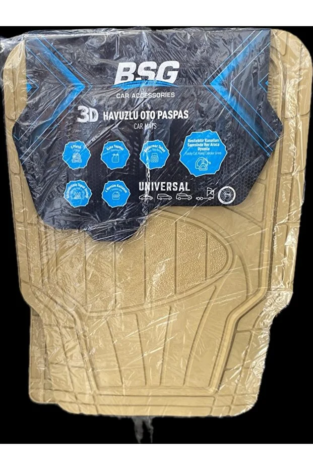 Universal 3d Havuzlu Bej Renk 5 Parça Tüm Araçlara Uyumlu Paspas Oto Paspas Araç Paspası Universal 3d Havuzlu Bej Renk 5 Parça Tüm Araçlara Uyumlu Paspas Oto Paspas Araç Paspası