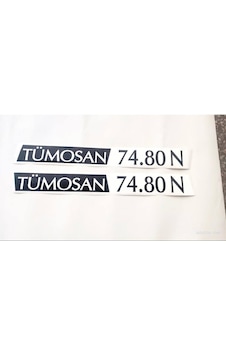 Tümosan Klasik 74.80 N Yan Yazı Tanıtım Etiketi 1996 - 2000 Model Sağ - Sol Takım