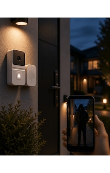 Wifi Akıllı Kapı Zili Gece Görüşlü Kameralı Kablosuz Güvenlik Sistemi - 4997 Wifi Akıllı Kapı Zili Gece Görüşlü Kameralı Kablosuz Güvenlik Sistemi - 4997
