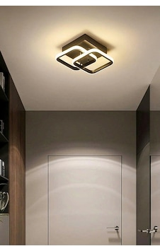 Selinay Modern Tasarım Siyah Renk Salon Mutfak Hol Beyaz Ledli 2 Li Avize Siyah Selinay Modern Tasarım Siyah Renk Salon Mutfak Hol Beyaz Ledli 2 Li Avize Siyah