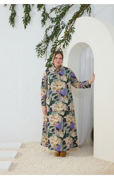 Aker Yeşil Desenli Poplin Tunik Yeşil Yeşil Aker Yeşil Desenli Poplin Tunik Yeşil Yeşil