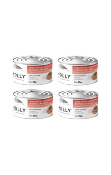 Molly Ton Ve Yengeçli Et Suyu İçinde Yetişkin Kedi Konservesi 85 Gr. X 4 Adet Molly Ton Ve Yengeçli Et Suyu İçinde Yetişkin Kedi Konservesi 85 Gr. X 4 Adet