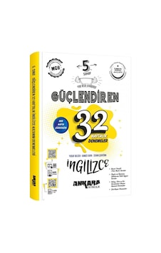 Ankara Yayıncılık 5. Sınıf Güçlendiren 32 Haftalık İngilizce Kazanım Denemeleri Ankara Yayıncılık 5. Sınıf Güçlendiren 32 Haftalık İngilizce Kazanım Denemeleri