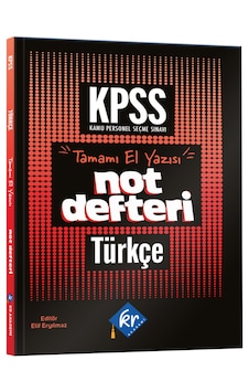 2026 Önlisans- Lise KPSS Türkçe Konu Anlatımlı Not Defteri KR Akademi Yayınları 2026 Önlisans- Lise KPSS Türkçe Konu Anlatımlı Not Defteri KR Akademi Yayınları