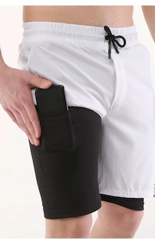 Genius Store Running Hızlı Kuruma Micropoly Antrenman Halısaha Fitness Kısa Taytlı Erkek Sporcu Şortu Beyaz Genius Store Running Hızlı Kuruma Micropoly Antrenman Halısaha Fitness Kısa Taytlı Erkek Sporcu Şortu Beyaz