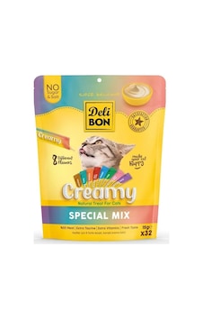 Delibon Creamy Ödül Maması Karışık Çeşit 15gr 32li Paket Delibon Creamy Ödül Maması Karışık Çeşit 15gr 32li Paket