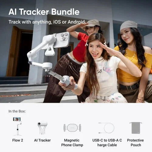 Insta360 Flow 2 Aı Tracker Bundle Summit White Insta360 Flow 2 Aı Tracker Bundle Summit White