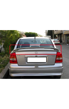 Opel Astra G Sedan Spoyler Spoiler Fiber Boyasız Işık Dahil