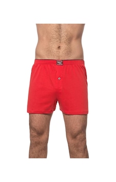 Özkan Underwear 6 Adet Özkan Erkek Pamuklu Şardonlu Düz Renk Boxer 0041 Kırmızı