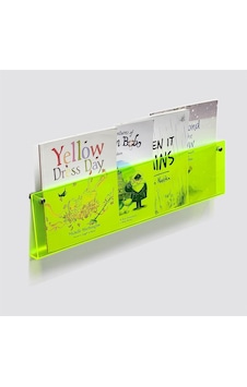 Dekoratif Kitap Raf Neon Yeşil, 50cm Sku: Zeusb0fjvpkcw5 15x25cm