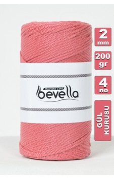 2 Mm - 200 Gr Polyester Gül Kurusu Makrome Ipi Polyester Makrome Ip Supla Ip Ve Çanta Ipliği 2 Mm - 200 Gr Polyester Gül Kurusu Makrome Ipi Polyester Makrome Ip Supla Ip Ve Çanta Ipliği