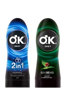 Okey Ginseng + 2in1 Masaj Jeli 2 x 200 ML Okey Ginseng + 2in1 Masaj Jeli 2 x 200 ML