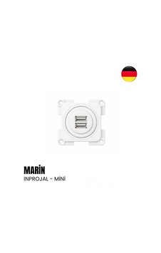 Inprojal Marin İkili Usb Şarj Söketi - Mini Tekne, Yat, Karavan - Beyaz-2063 Inprojal Marin İkili Usb Şarj Söketi - Mini Tekne, Yat, Karavan - Beyaz-2063
