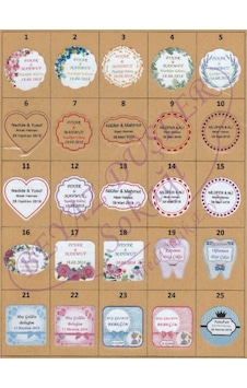 Beyaz Düşler Sokağı Şekilli Etiket (Yapışkansız)-Nişan,Nikah,Kına,Bebek Süslemeleri (25 Adet) Beyaz Düşler Sokağı Şekilli Etiket (Yapışkansız)-Nişan,Nikah,Kına,Bebek Süslemeleri (25 Adet)