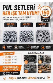 150pcs Pul Seti M5,m6,m8 Diğer 150pcs Pul Seti M5,m6,m8 Diğer