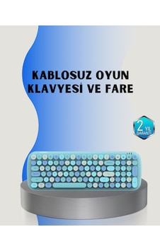 Tarz Kablosuz Klavye Mouse Seti 104 Tuşlu Ergonomik Tasarım Tarz Kablosuz Klavye Mouse Seti 104 Tuşlu Ergonomik Tasarım