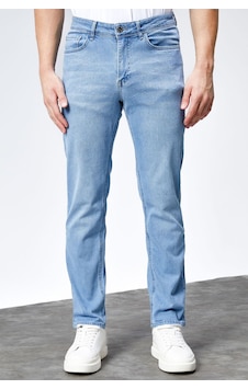 HLT Jeans Erkek Ricardo Buz Mavi Taşlamalı Regular Fit Likralı Jean Kot Pantolon HLT Jeans Erkek Ricardo Buz Mavi Taşlamalı Regular Fit Likralı Jean Kot Pantolon