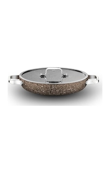 Brioni Stone Age Çizilmez Yanmaz Yapışmaz Terra 24 Cm Sahan Kapaklı Kahverengi Brioni Stone Age Çizilmez Yanmaz Yapışmaz Terra 24 Cm Sahan Kapaklı Kahverengi