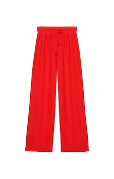 Olla Collection Beli Lastikli Bol Paça Pantolon Sax Kırmızı Olla Collection Beli Lastikli Bol Paça Pantolon Sax Kırmızı