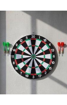 Mey İthalat Ev Ve Oyun Alanları İçin Dart Tahtası 12 İnç 4 Dart Oku Dahil Mey İthalat Ev Ve Oyun Alanları İçin Dart Tahtası 12 İnç 4 Dart Oku Dahil