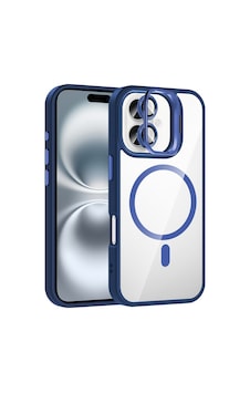 Apple Uyumlu iPhone 16 Plus Kılıf Standlı Ve Kamera Lens li M-safe Şarj Uyumlu Etro Kapak - Lacivert Apple Uyumlu iPhone 16 Plus Kılıf Standlı Ve Kamera Lens li M-safe Şarj Uyumlu Etro Kapak - Lacivert