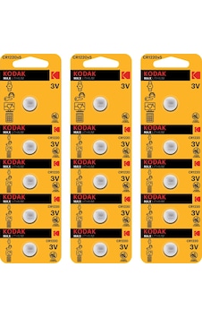 Kodak Max CR1220 Lityum Düğme Pil 5 x 3'lü Kodak Max CR1220 Lityum Düğme Pil 5 x 3'lü