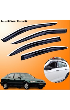 Honda Euro Civic Mügen Cam Rüzgarlığı Abs Krom Nikelajlı Cam Rüzgarlığı 1996-2001 Arası 4 Lü Set Honda Euro Civic Mügen Cam Rüzgarlığı Abs Krom Nikelajlı Cam Rüzgarlığı 1996-2001 Arası 4 Lü Set