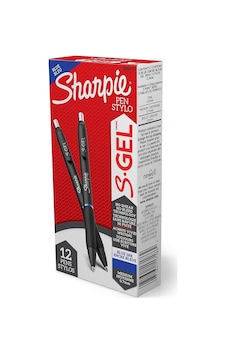 Sharpie Gel Jel Mürekkepli Tükenmez Kalem, 0.7mm, Mavi 12'li Çok Renkli