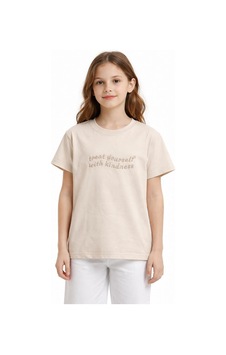 Yale Kids 8-12 Yaş Kız Çocuk Tişört Bej Yale Kids 8-12 Yaş Kız Çocuk Tişört Bej