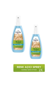 Palette Kalıcı Doğal Renkler Renk Açıcı Sprey X 2 Adet Palette Kalıcı Doğal Renkler Renk Açıcı Sprey X 2 Adet