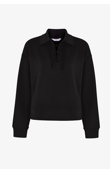 Penti Siyah İpeksi Dokunuş Silky Touch Bağcıklı Uzun Kollu Sweatshirt Penti Siyah İpeksi Dokunuş Silky Touch Bağcıklı Uzun Kollu Sweatshirt