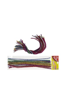 Bu-Bu Simli Şönil 7 Renk 30Cm - 25'Li 00106