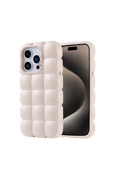 Apple Uyumlu iPhone 15 Pro Kılıf Parlak Esnek Silikon Zore Dom Dom Kapak Beyaz Apple Uyumlu iPhone 15 Pro Kılıf Parlak Esnek Silikon Zore Dom Dom Kapak Beyaz