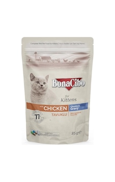BonaCibo Tavuk Etli Pouch Yavru Kedi Maması 85 G BonaCibo Tavuk Etli Pouch Yavru Kedi Maması 85 G