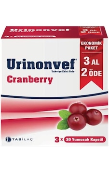 Urinonvef Cranberry 30 Kapsül 3 Al 2 Öde Urinonvef Cranberry 30 Kapsül 3 Al 2 Öde