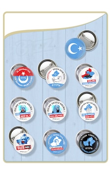 Doğu Türkistan Özel Rozet Seti -02 Toplam 10 Parça Doğu Türkistan Özel Rozet Seti -02 Toplam 10 Parça