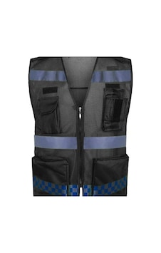 Motosiklet Reflektörlü Yelek Polyester Kumaş Çok Fonksiyonlu Cepler Motor Yelek Siyah Motosiklet Reflektörlü Yelek Polyester Kumaş Çok Fonksiyonlu Cepler Motor Yelek Siyah