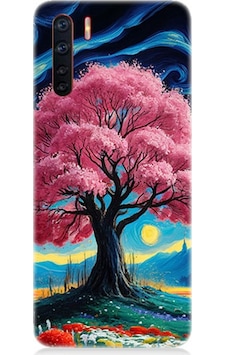 Oppo Reno 3 Uyumlu Masalsı Pembe Ağaç Desenli Silikon Kılıf Çok Renkli Oppo Reno 3 Uyumlu Masalsı Pembe Ağaç Desenli Silikon Kılıf Çok Renkli