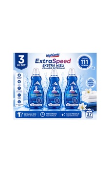 Extraspeed Beyazlar İçin 3 Lü Sıvı Çamaşır Deterjanı Seti 111 Yıkama - 906228348