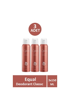 Equal Deodorant Classic Kadın 150 Ml 3 Adet Equal Deodorant Classic Kadın 150 Ml 3 Adet