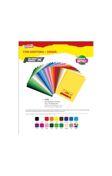 Mileo Fon Kartonu 160gr 50x70 100'lü Paket Gri Hamurdan Boyalı 1701