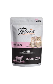 Felicia Kuzulu Tahılsız Pouch Konserve Yavru Kedi Maması 85 G Felicia Kuzulu Tahılsız Pouch Konserve Yavru Kedi Maması 85 G