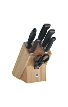 Zwilling 7 Parça Doğal Ahşap Bloklu Bıçak Seti Zwilling 7 Parça Doğal Ahşap Bloklu Bıçak Seti