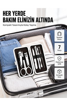 Lexroo Kompakt Tasarımlı El Ve Ayak Bakım Seti Lexroo Kompakt Tasarımlı El Ve Ayak Bakım Seti