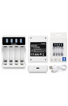 4 Yuvalı Lcd Göstergeli Aa Aaa Ni-mh Hızlı Pil Şarj Cihazı Usb Type-c Ch1-201al 4 Yuvalı Lcd Göstergeli Aa Aaa Ni-mh Hızlı Pil Şarj Cihazı Usb Type-c Ch1-201al